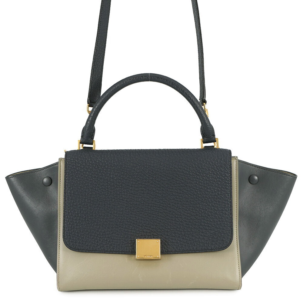 Celine Trapeze Leather Handbag